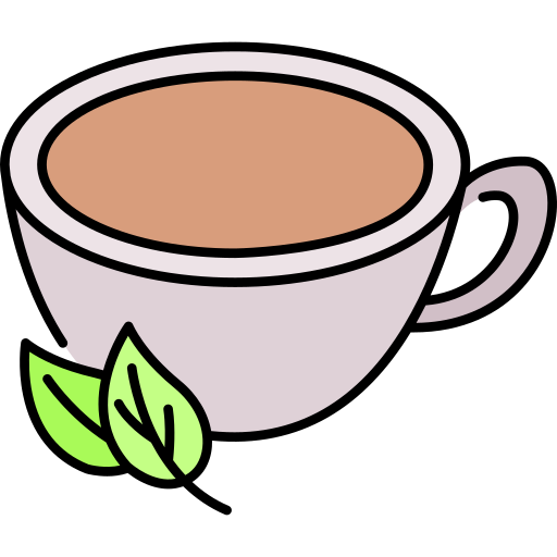 czarna herbata Generic Thin Outline Color ikona