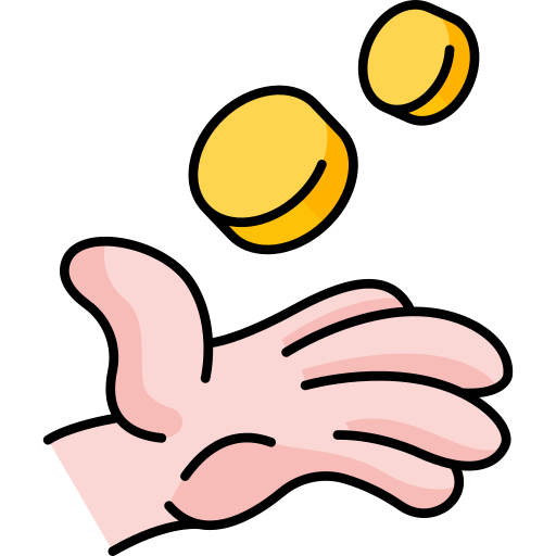 Donation Generic Thin Outline Color icon