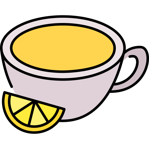 thé au citron Generic Thin Outline Color Icône