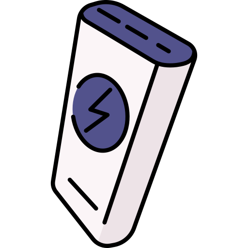 Power bank Generic Thin Outline Color icon