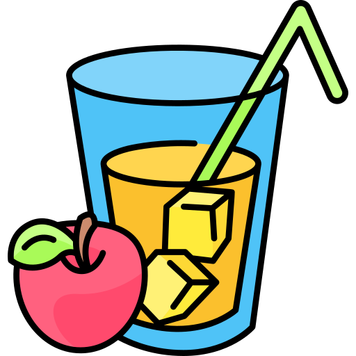 sok jabłkowy Generic Thin Outline Color ikona