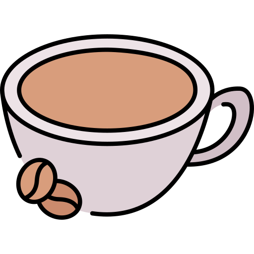 kaffeetasse Generic Thin Outline Color icon