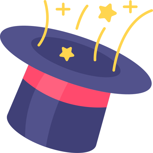 magische hoed Generic Flat icoon