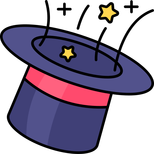 魔法の帽子 Generic Thin Outline Color icon