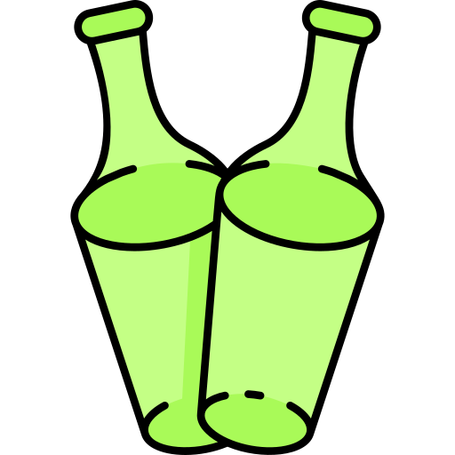 Bottle Generic Thin Outline Color icon