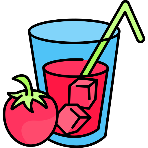 jugo de tomate Generic Thin Outline Color icono