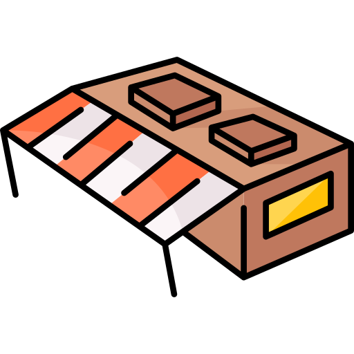 Food stall Generic Thin Outline Color icon