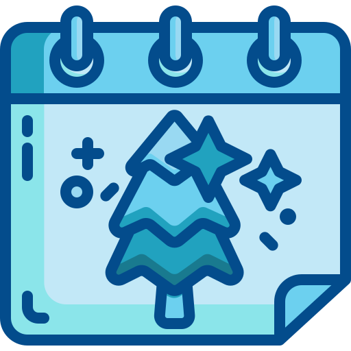 Christmas day Generic Blue icon