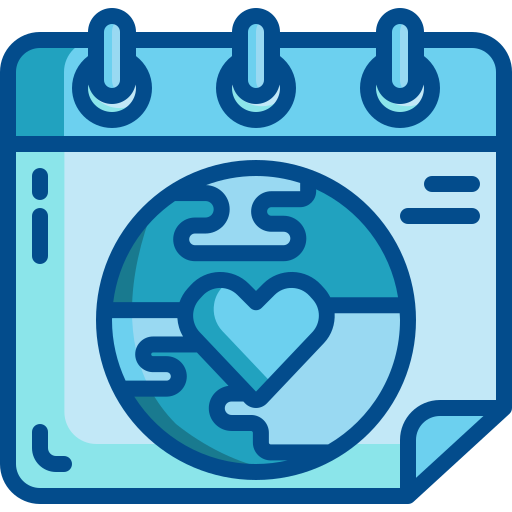 World humanitarian day Generic Blue icon
