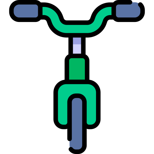 rower Kawaii Lineal color ikona