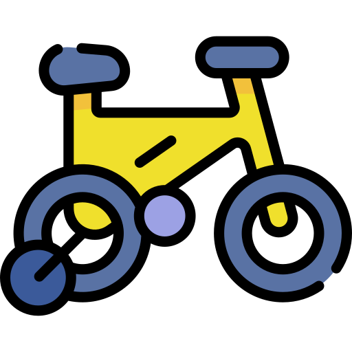 自転車 Kawaii Lineal color icon