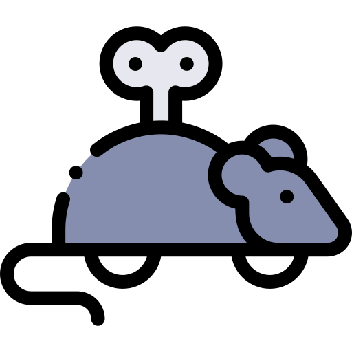 zabawka mysz Detailed Rounded Lineal color ikona