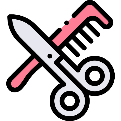 Hairdresser Detailed Rounded Lineal color icon