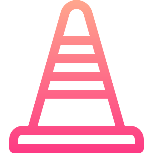 cône de signalisation Basic Gradient Lineal color Icône