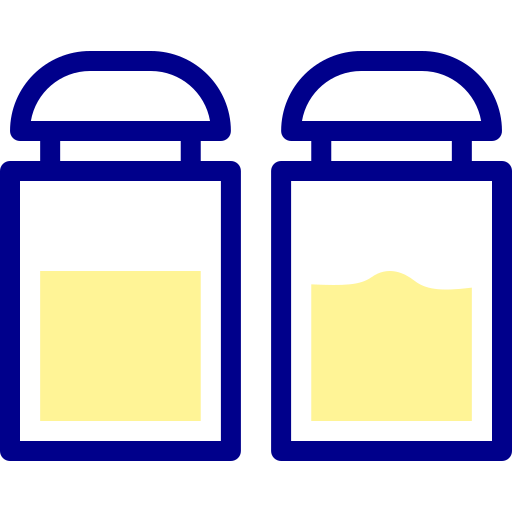 sal y pimienta Detailed Mixed Lineal color icono