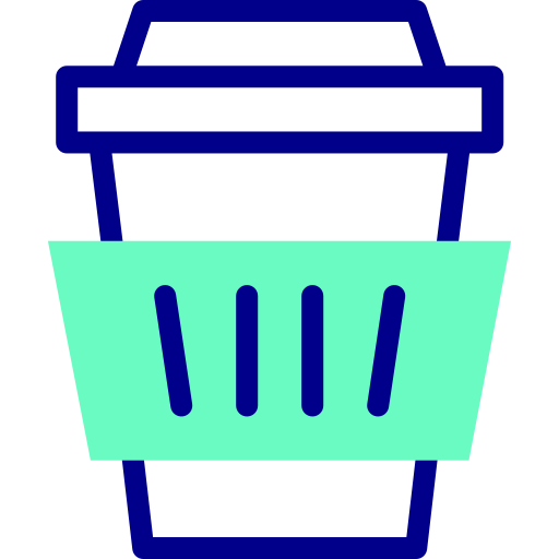 tasse à café Detailed Mixed Lineal color Icône