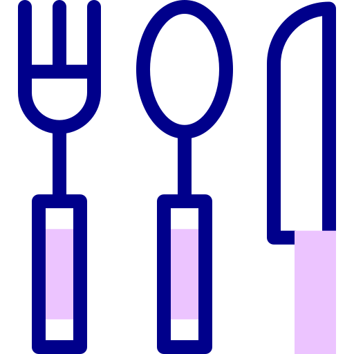 cuchillería Detailed Mixed Lineal color icono