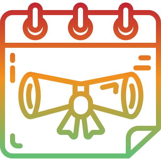 wydarzenie maturalne Generic Gradient ikona