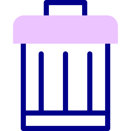 basura Detailed Mixed Lineal color icono