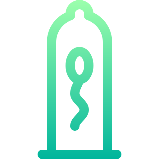 콘돔 Basic Gradient Lineal color icon