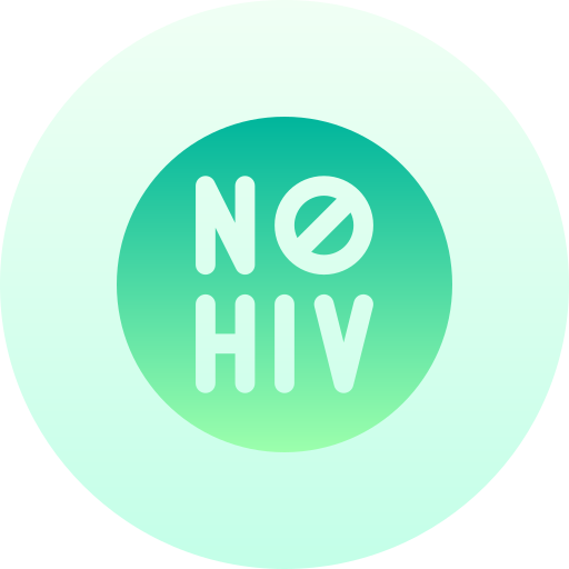geen hiv Basic Gradient Circular icoon