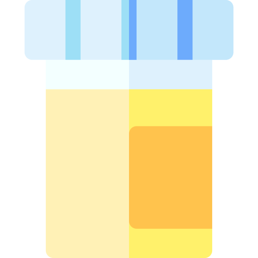 test delle urine Basic Rounded Flat icona