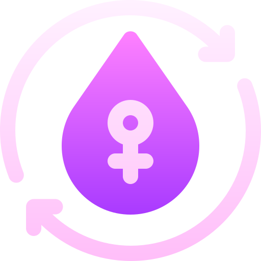 Menstrual cycle Basic Gradient Gradient icon