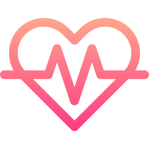 Heartbeat Basic Gradient Lineal color icon