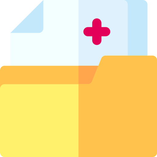 krankengeschichte Basic Rounded Flat icon