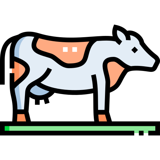 krowa Detailed Straight Lineal color ikona