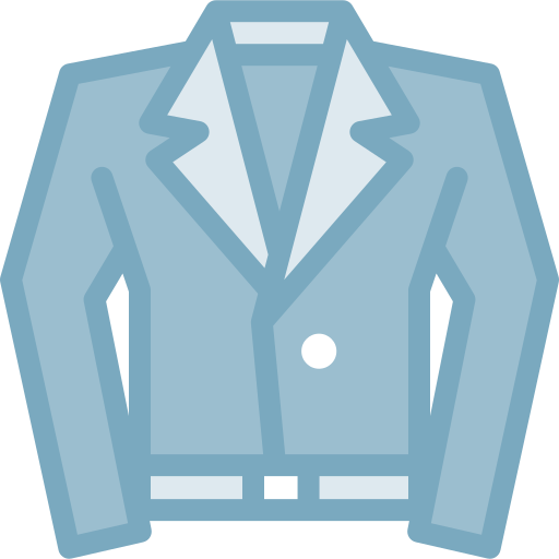 가죽 재킷 Detailed color Lineal color icon