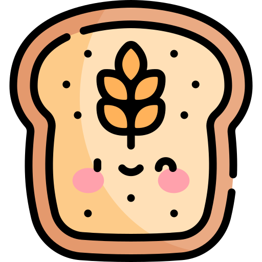 Bread Kawaii Lineal color icon