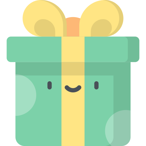 geschenk Kawaii Flat icon