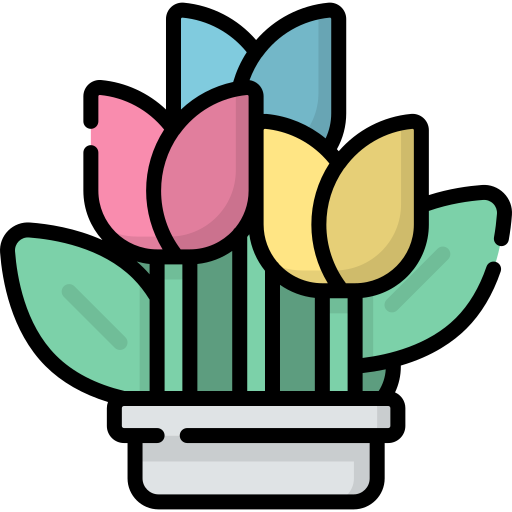 blumen Kawaii Lineal color icon