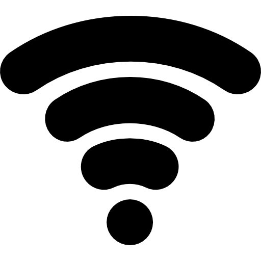 wifi Basic Rounded Filled icono