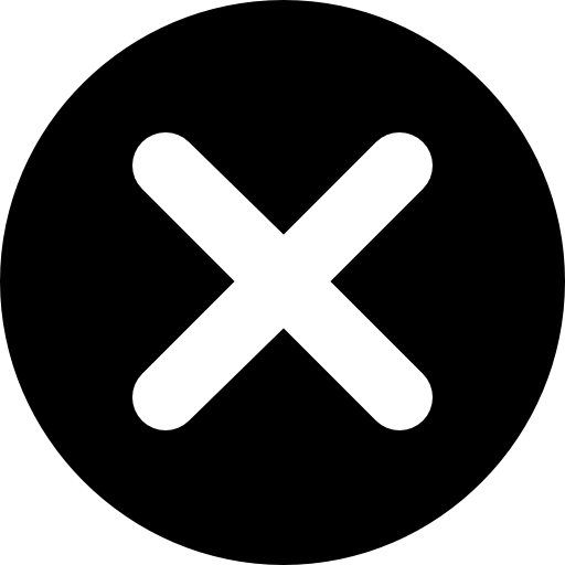 anulować Basic Rounded Filled ikona