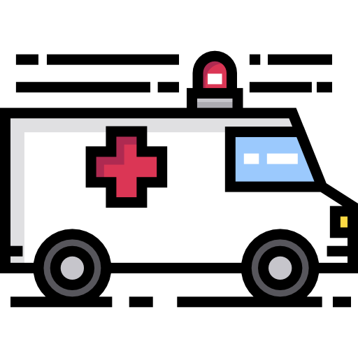krankenwagen Detailed Straight Lineal color icon