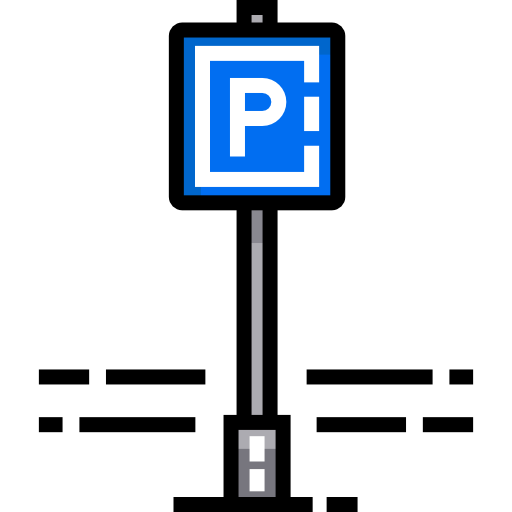 estacionamento Detailed Straight Lineal color Ícone