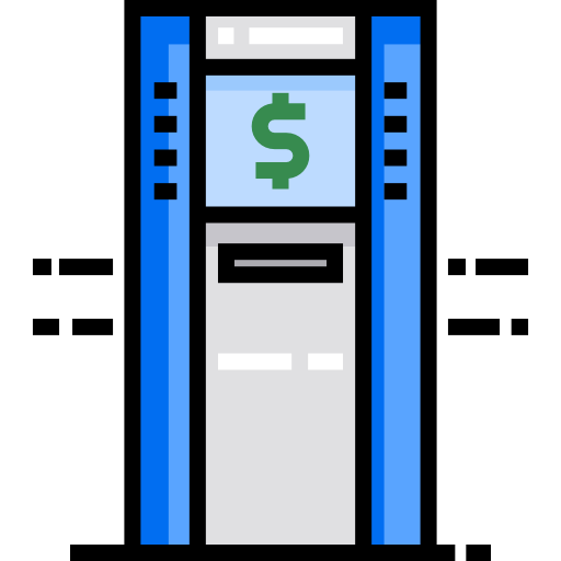 geldautomaat Detailed Straight Lineal color icoon