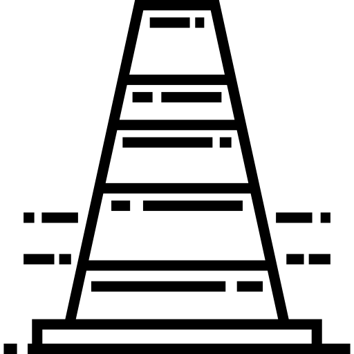 verkehrskegel Detailed Straight Lineal icon