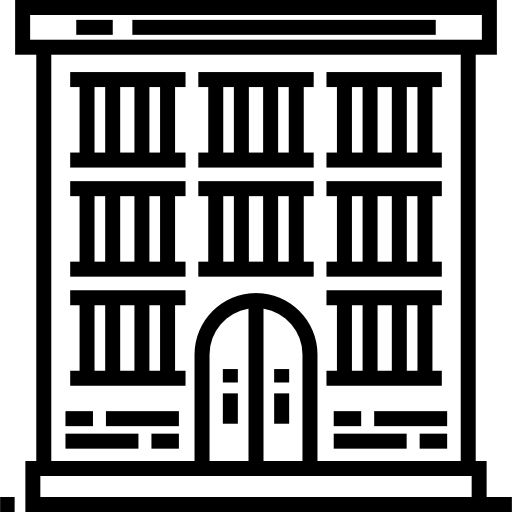 교도소 Detailed Straight Lineal icon