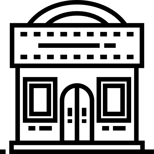 bioscoop Detailed Straight Lineal icoon