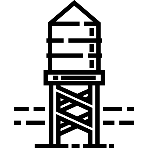 貯水池 Detailed Straight Lineal icon