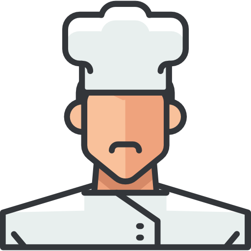 chef Roundicons Premium Lineal Color Icône