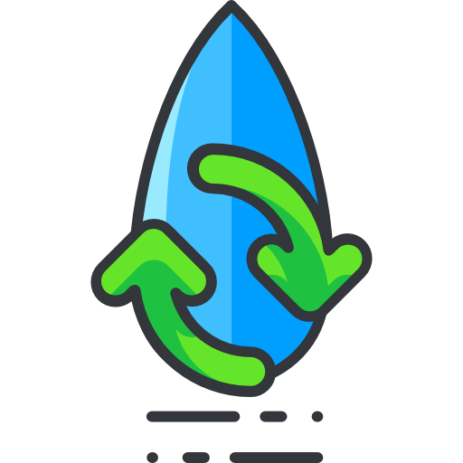 agua Roundicons Premium Lineal Color icono
