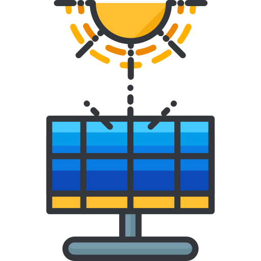 Solar energy Roundicons Premium Lineal Color icon