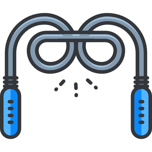 Skipping rope Roundicons Premium Lineal Color icon