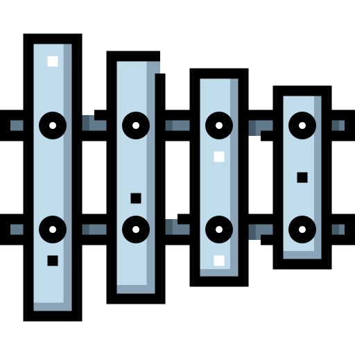 ksylofon Detailed Straight Lineal color ikona