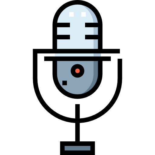 マイクロフォン Detailed Straight Lineal color icon