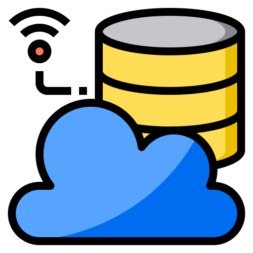 datos en la nube Phatplus Lineal Color icono